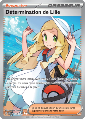 Carte Pokémon Détermination de Lilie 169/132 Ultra rare Méga-Évolution (JCC)