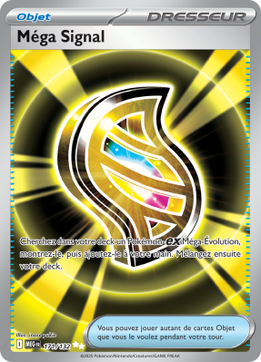 Carte Pokémon Méga Signal 171/132 Ultra rare Méga-Évolution (JCC)