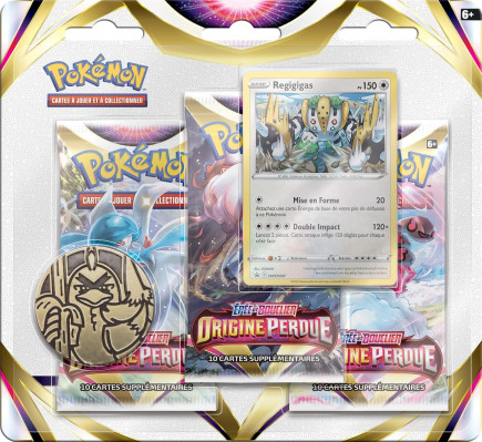 Tripack Pokémon Origine Perdue (EB11) – 3 Boosters + Carte Promo Officielle