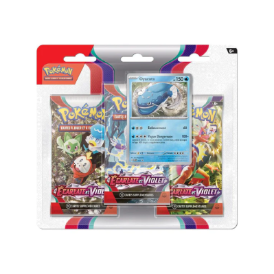 Tripack Pokémon Écarlate et Violet (EV01) – 3 Boosters + Carte Promo Officielle