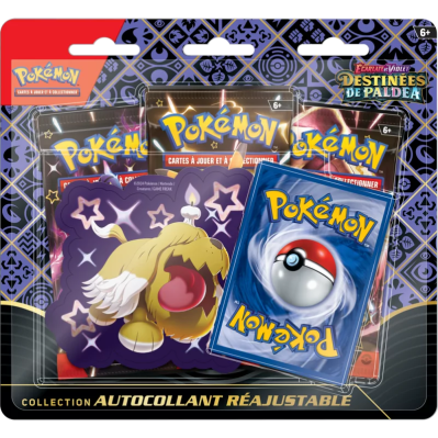 Tripack Pokémon Destinées de Paldea (EV4.5) – 3 Boosters + Carte Promo Officielle