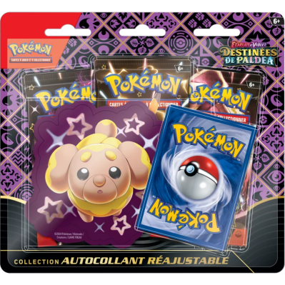 Tripack Pokémon Destinées de Paldea (EV4.5) – 3 Boosters + Carte Promo Officielle