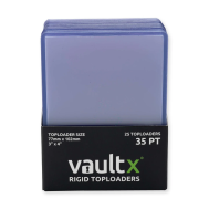 VaultX Toploaders Rigide Haute Qualité 35pt — Protection cartes TCG 70×98 mm