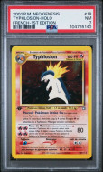 Carte Pokémon Typhlosion 18/111 PSA NM 7 Neo Genesis