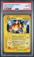 Carte Pokémon Raichu 25/165 PSA NM-MT 8 Expedition