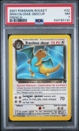 Carte Pokémon Dracolosse Obscur 22/82 PSA NM 7 Team Rocket (JCC)