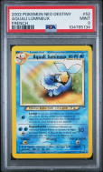 Carte Pokémon Aquali Lumineux 52/105 PSA MINT 9 Neo Destiny