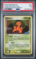 Carte Pokémon Caratroc 47/115 PSA NM 7 Forces Cachées