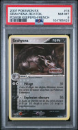 Carte Pokémon Grahyèna 18/108 PSA NM-MT 8 Gardiens du Pouvoir