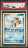 Carte Pokémon Carapuce 14/17 PSA MINT 9 POP Série 4