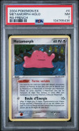 Carte Pokémon Métamorph 4/112 PSA NM 7 Rouge Feu & Vert Feuille