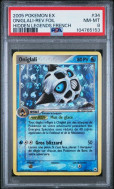 Carte Pokémon Oniglali 34/101 PSA NM-MT 8 Légendes Oubliées