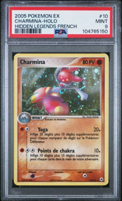 Carte Pokémon Charmina 10/101 PSA MINT 9 Légendes Oubliées
