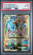 Carte Pokémon Méga DRACAUFEU EX 101/108 PSA NM-MT 8 Évolutions