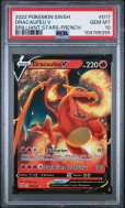 Carte Pokémon Dracaufeu V 17/172 PSA GEM MT 10 Stars Étincelantes