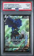Carte Pokémon Corvaillus V TG18/TG30 PSA MINT 9 Tempête Argentée