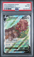 Carte Pokémon Rongrigou V 257/264 PSA NM-MT 8 Poing de Fusion