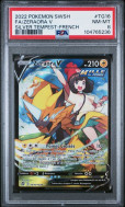 Carte Pokémon Zeraora V TG26/TG30 PSA NM-MT 8 Tempête Argentée