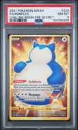 Carte Pokémon Ronflex 224/198 PSA NM-MT 8 Règne de Glace