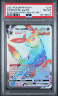 Carte Pokémon Noctali VMAX 214/203 PSA NM-MT 8 Évolution Céleste