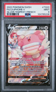 Carte Pokémon Leuphorie V TG22/TG30 PSA MINT 9 Tempête Argentée
