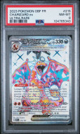 Carte Pokémon Dracaufeu EX 215/197 PSA NM-MT 8 Flammes Obsidiennes