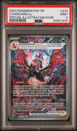 Carte Pokémon Dracaufeu EX 234/91 PSA MINT 9 Destinées de Paldea