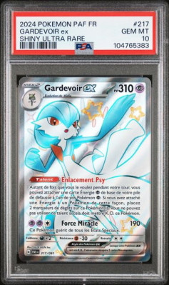 Carte Pokémon GARDEVOIR EX 217/91 PSA GEM MT 10 Destinées de Paldea