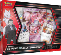 Coffret Pokémon Mewtwo-ex de la Team Rocket – Carte Promo + 4 Boosters Officiels
