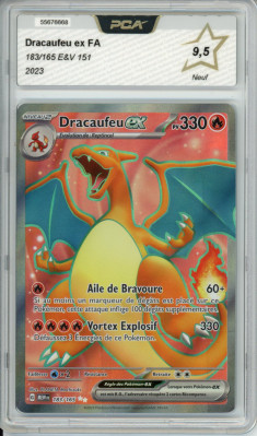 Carte Pokémon Dracaufeu 183/165 PCA 9,5