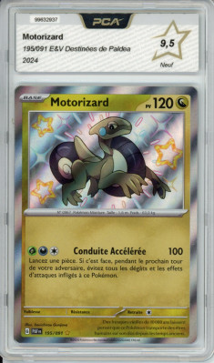 Carte Pokémon Motorizard 195/091 PCA 9,5