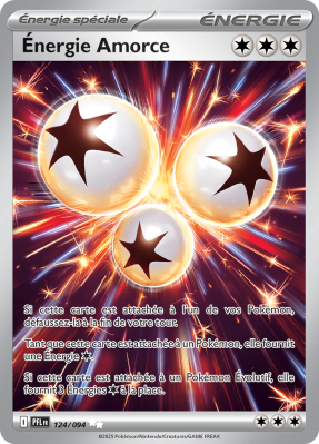 Carte Pokémon Énergie Amorce 124/094 Ultra rare Flammes Fantasmagoriques