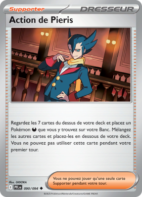 Carte Pokémon Action de Pieris 090/094 Peu commune Flammes Fantasmagoriques