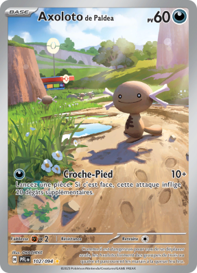 Carte Pokémon Axoloto de Paldea 102/094 AR Flammes Fantasmagoriques