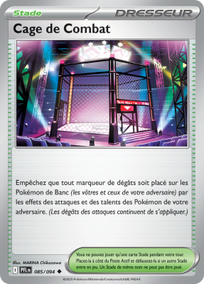 Carte Pokémon Cage de Combat 085/094 Peu commune Flammes Fantasmagoriques