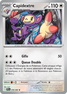 Carte Pokémon Capidextre 079/094 Rare Flammes Fantasmagoriques