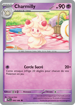 Carte Pokémon Charmilly 044/094 Peu commune Flammes Fantasmagoriques