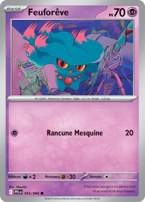 Carte Pokémon Feuforêve 035/094 Commune Flammes Fantasmagoriques