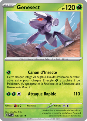 Carte Pokémon Genesect 008/094 Rare Flammes Fantasmagoriques