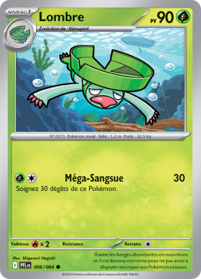 Carte Pokémon Lombre 006/094 Commune Flammes Fantasmagoriques