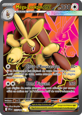 Carte Pokémon Méga-Lockpin-ex 115/094 Ultra rare Flammes Fantasmagoriques