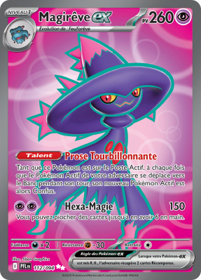 Carte Pokémon Magirêve-ex 112/094 Ultra rare Flammes Fantasmagoriques