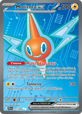 Carte Pokémon Motisma-ex 111/094 Ultra rare Flammes Fantasmagoriques