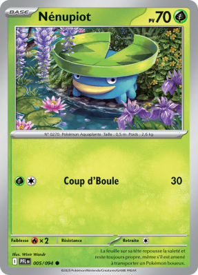 Carte Pokémon Nénupiot 005/094 Commune Flammes Fantasmagoriques