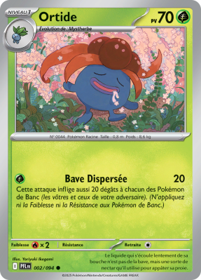 Carte Pokémon Ortide 002/094 Commune Flammes Fantasmagoriques