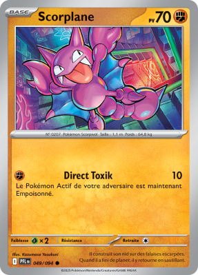 Carte Pokémon Scorplane 049/094 Commune Flammes Fantasmagoriques