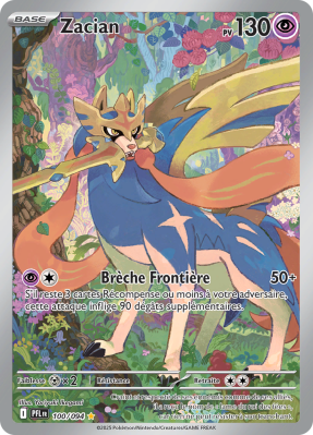 Carte Pokémon Zacian 100/094 AR Flammes Fantasmagoriques
