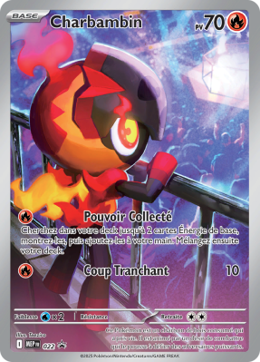 Carte Pokémon Charbambin 22 Promo ME