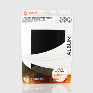 Phoenix Shield - Portfolio Deluxe avec zip - Pouvant contenir 360 cartes - 68 x 123 mm