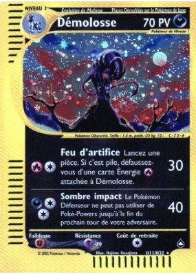 Carte Pokémon Démolosse H11/H32 Holographique Aquapolis